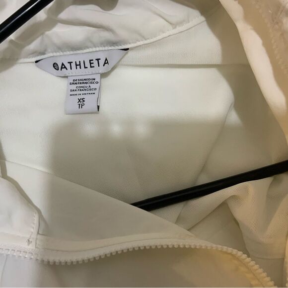 Athleta Advantage Poplin Wind Breaker Oversized White  XS - Picture 9 of 10